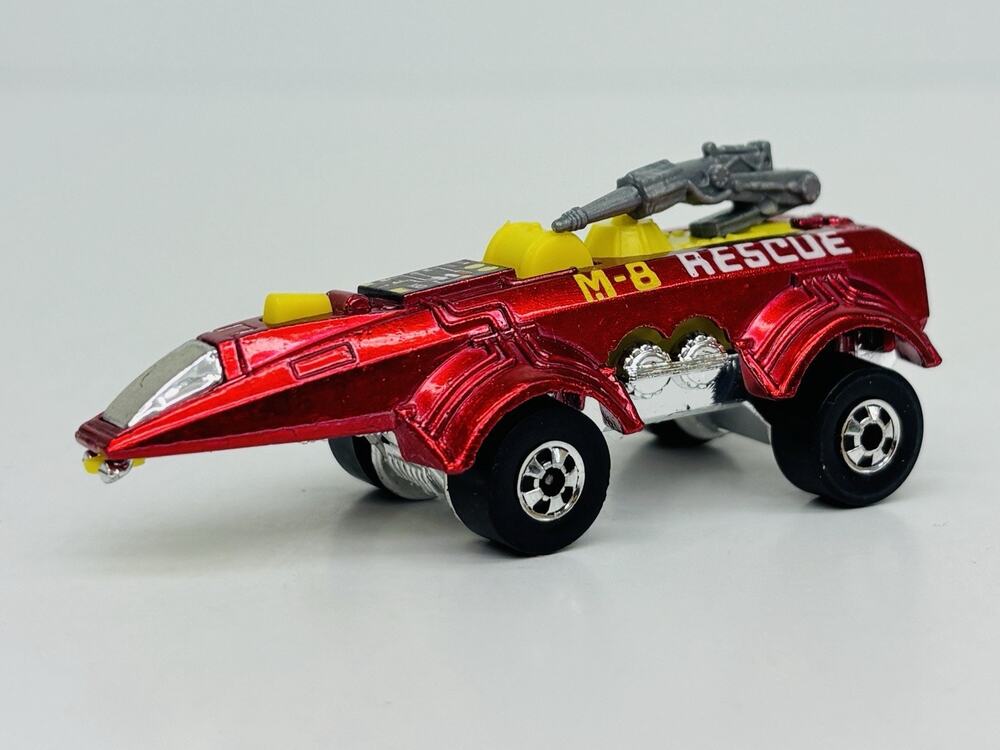 Hot Wheels Space Racer M-8 Rescue Red Blackwall 1978 Hong Kong NM